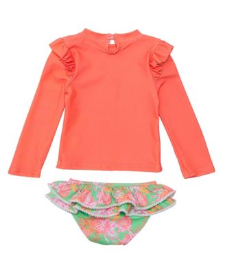  Coastal Shells Sustainable Ruffle Set - Little Kid