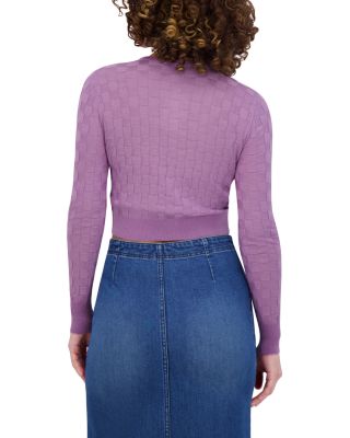 Checker Knit Cardigan 