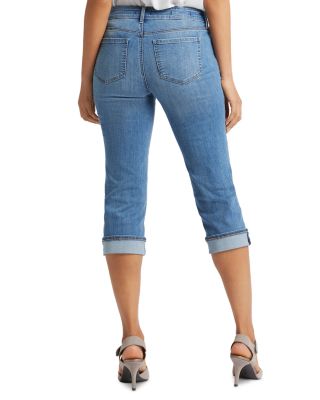 Marilyn High Rise Cropped Cuffed Jeans