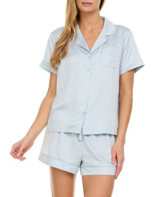 Pearl Notch Collar Short Pajama Set