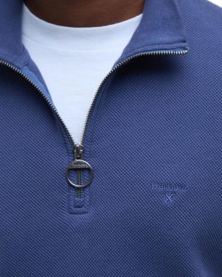 Pique Regular Fit Quarter Zip Sweater  