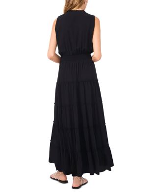 Sleeveless Tie Neck Maxi Dress