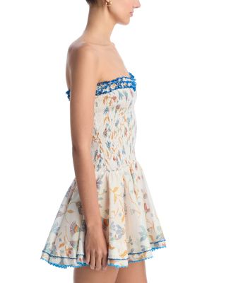 Cory Smocked Strapless Dress