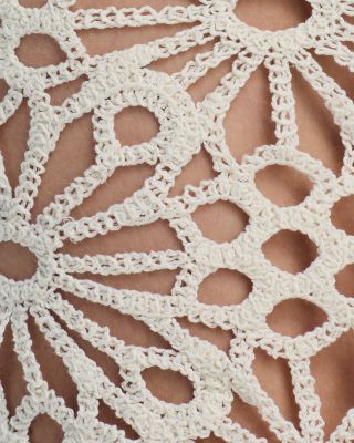 Crochet Top Swim Cover-Up & Crochet Skirt Swim Cover-Up