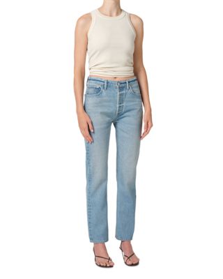 Blaine High Rise Straight Leg Jeans in Gemini