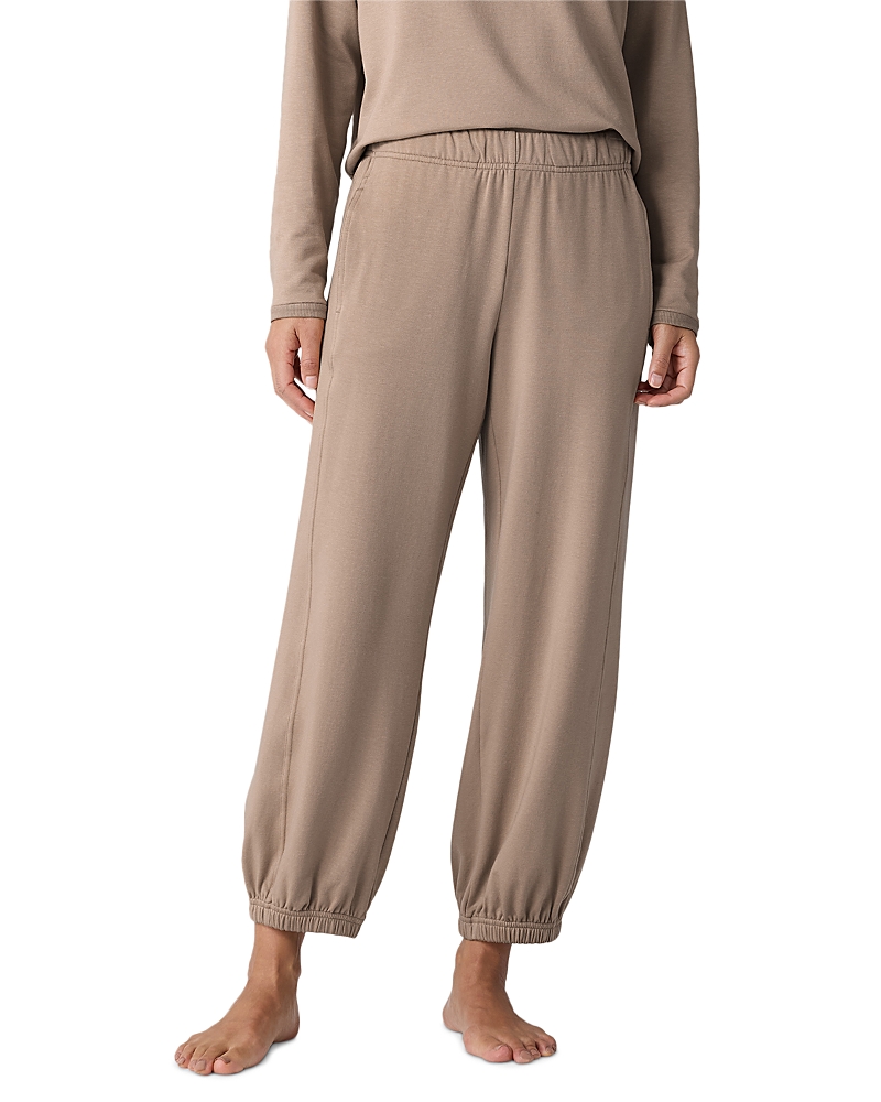 EILEEN FISHER COZY BRUSHED TERRY HUG LANTERN JOGGER PANTS