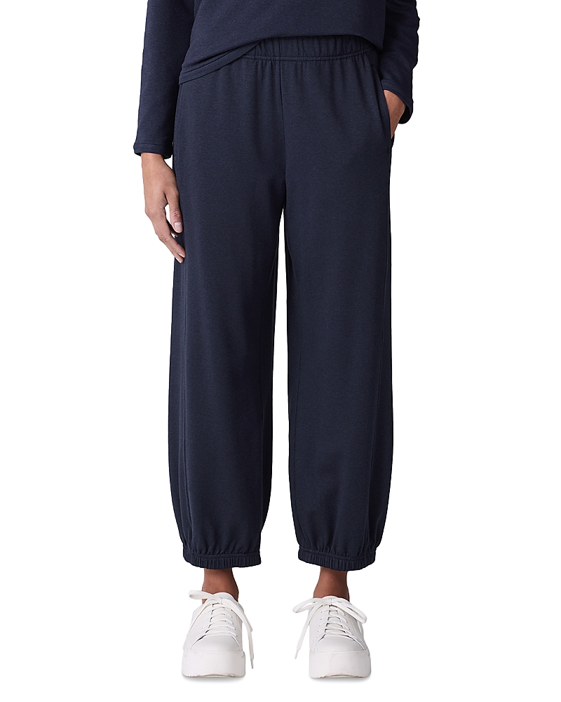 EILEEN FISHER COZY BRUSHED TERRY HUG LANTERN JOGGER PANTS