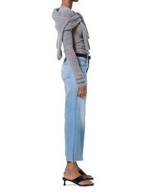 Lyra High Rise Wide Leg Crop Jeans in Belmont