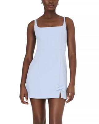 FRENCH CONNECTION - Whisper Bow Trim Slit Mini Dress