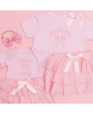  Sister Bow Short Sleeve Bodysuit - Baby