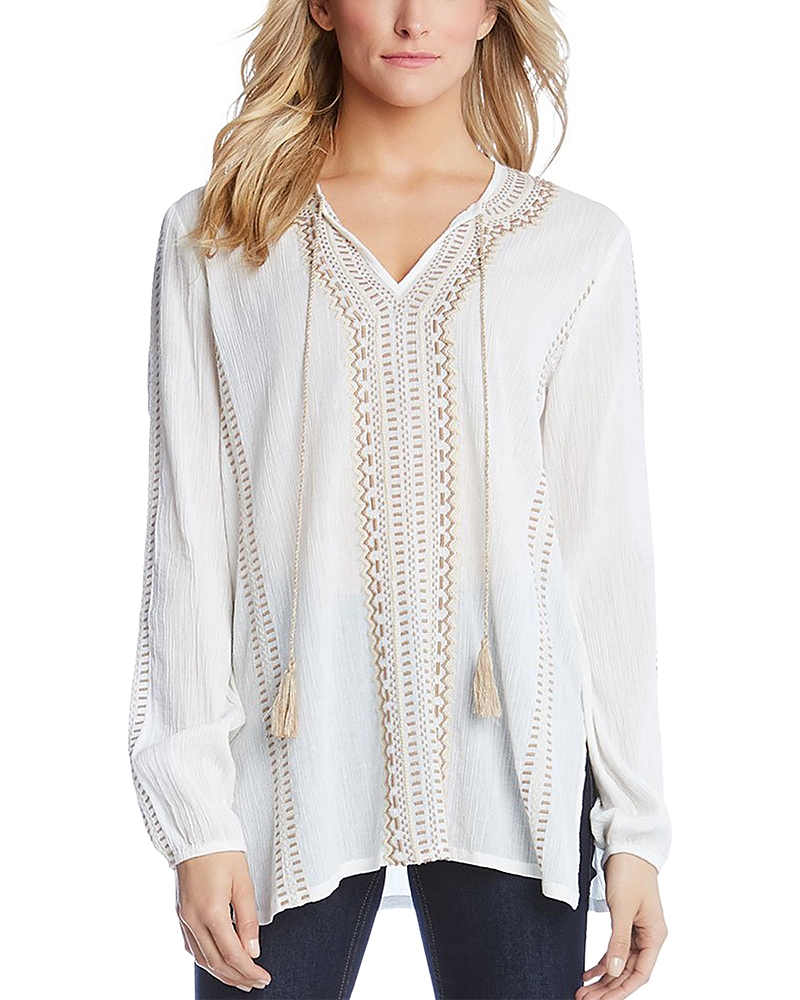 KAREN KANE EMBROIDERED TUNIC