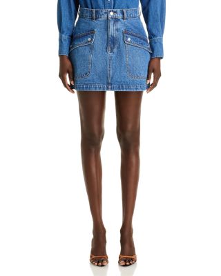 Utility Denim Mini Skirt - Exclusive