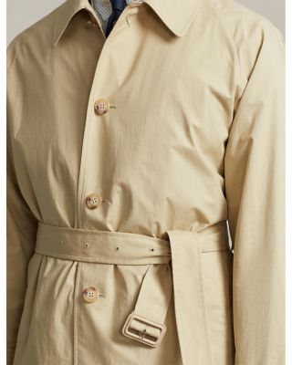 Stretch Cotton Balmacaan Topcoat