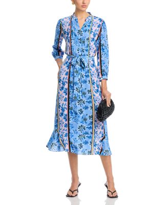 The Mila Twilight Striped Printed Dress