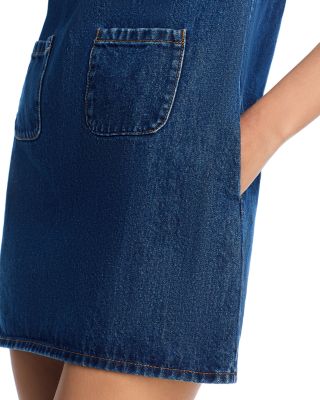 Embellished Denim Mini Dress