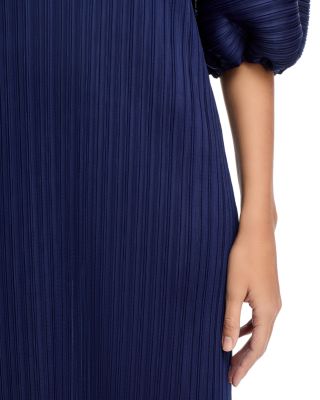 Puff Sleeve Crinkled Dress