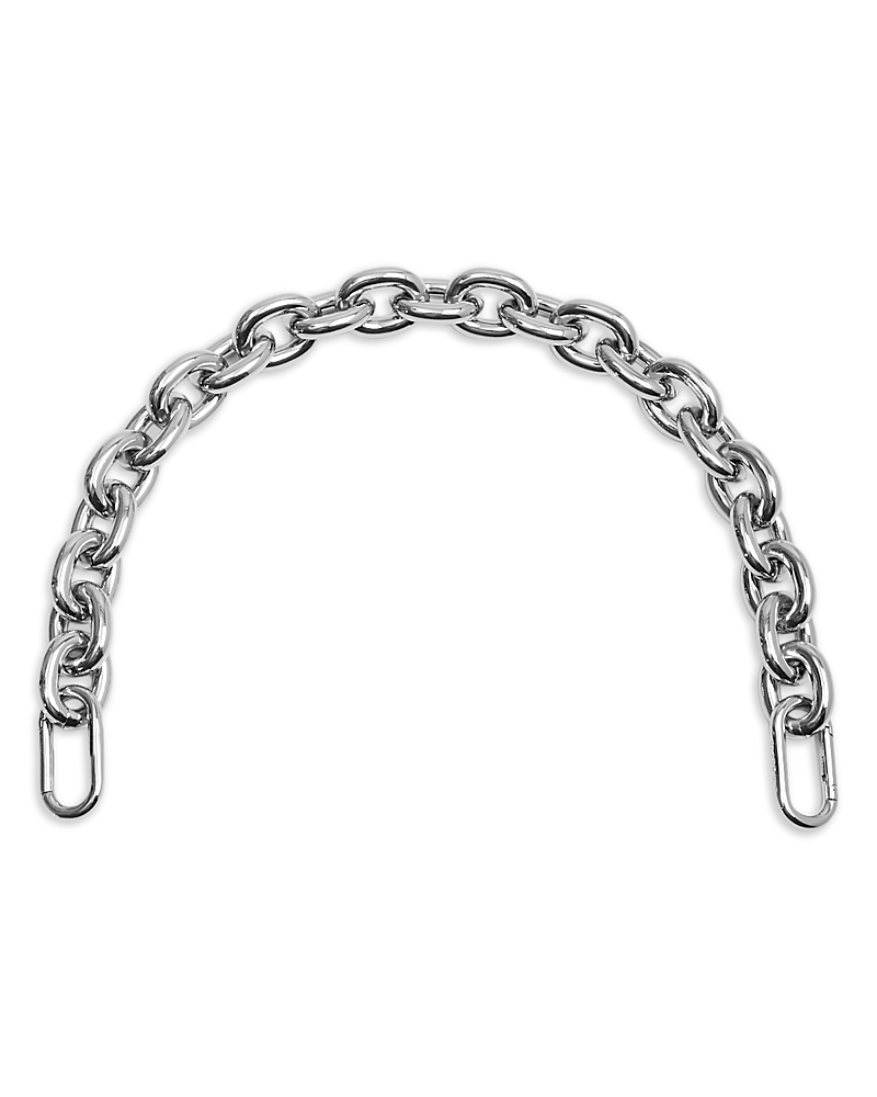 Clare V Chain Link Shortie Bag Strap In Silver