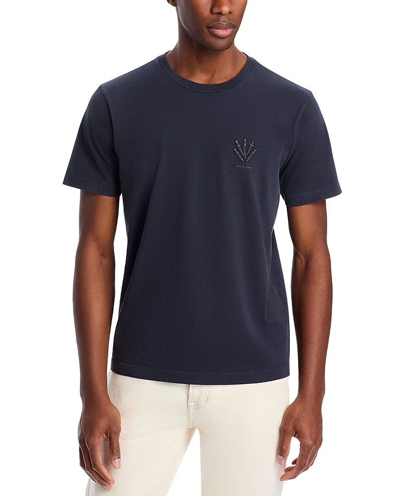 Rag & Bone Men's Dagger Short-sleeve T-shirt In Washed Black