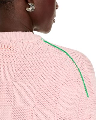 Checkered Texture Sweater