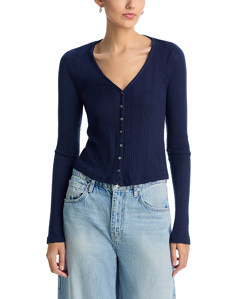 VELVET BY GRAHAM & SPENCER VELVET BY GRAHAM & SPENCER DREW BUTTON FRONT CARDIGAN