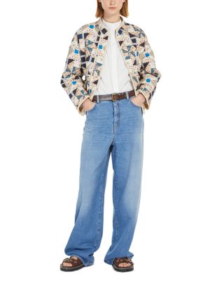 【Weekend Max Mara】ARIZIA コットン パッチワーク ジャケット Quilted cotton patchwork jacket, beige | Weekend Max Mara