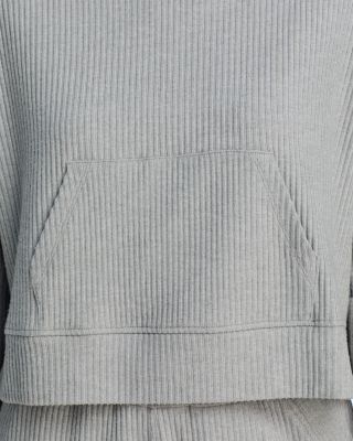 Brushed Rib Crop Hoodie - Exclusive