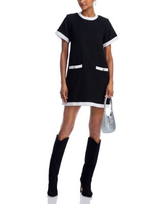 AQUA - Tweed Shift Dress - Exclusive
