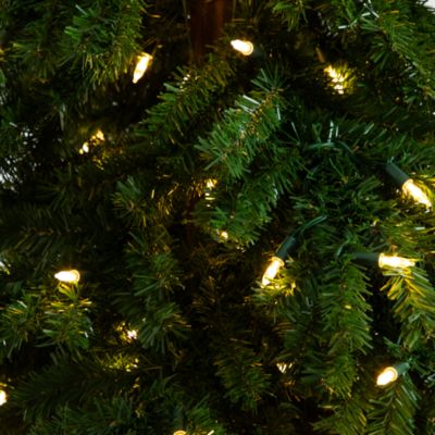 7&#39; Holiday Green Santa&#39;s Hat Christmas Tree with 500 LED Lights and 1275 Bendable Branches