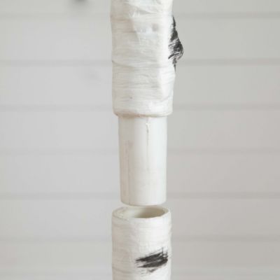 3&#39; Pre Lit Artificial White Birch Christmas Tree with 92 Warm White LED Lights