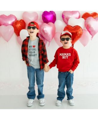 Boys' Mama's Boy Patch Valentine's Day Sweatshirt - Little Kid, Big Kid