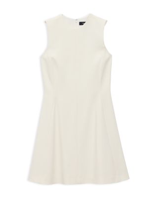 Crepe Flared Mini Dress