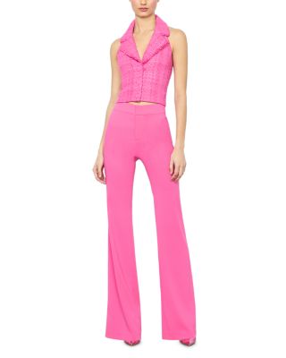 Meri Tweed Cropped Halter Top