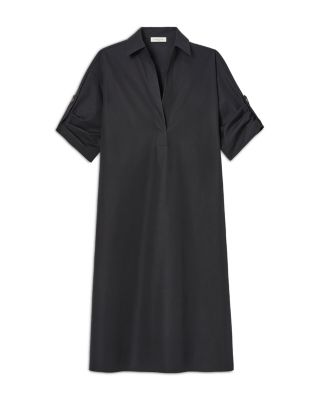 Tab Sleeved Popover Dress
