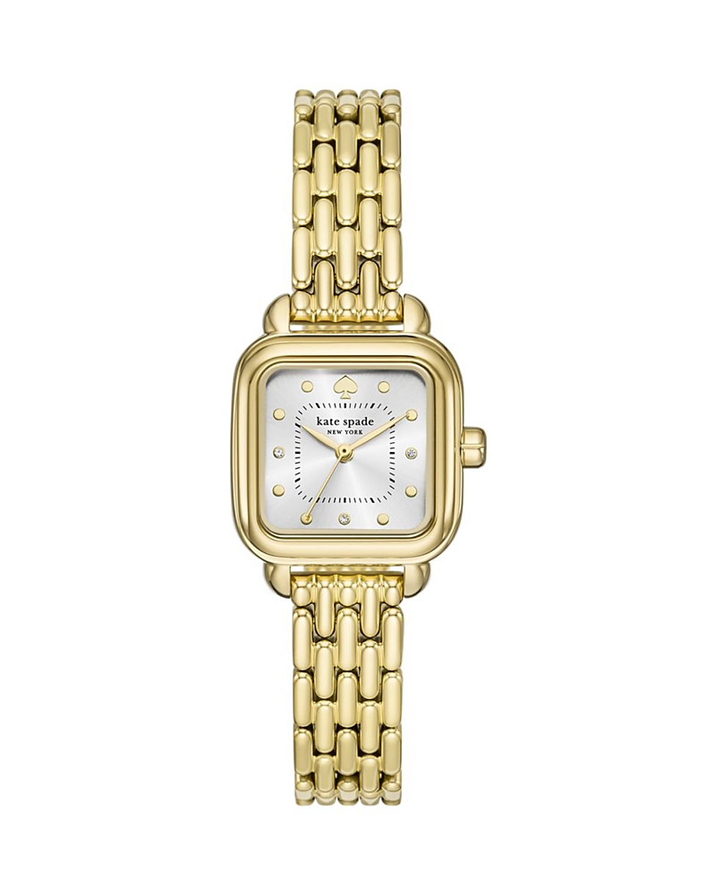 Kate Spade New York Gracie Square Bracelet Watch, 25mm In Silver/gold