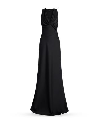 Cowl Neck Halter Gown