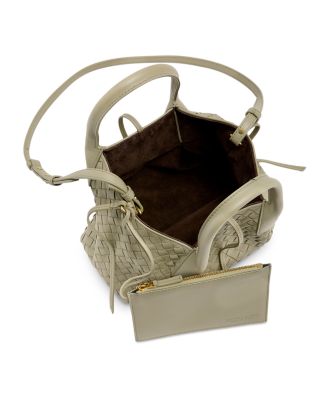 Small Pinacoteca Intrecciato Leather Tote