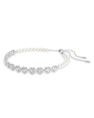 Ariana Grande Crystal Heart Halo Tennis Choker Necklace, 11.75-17.375"