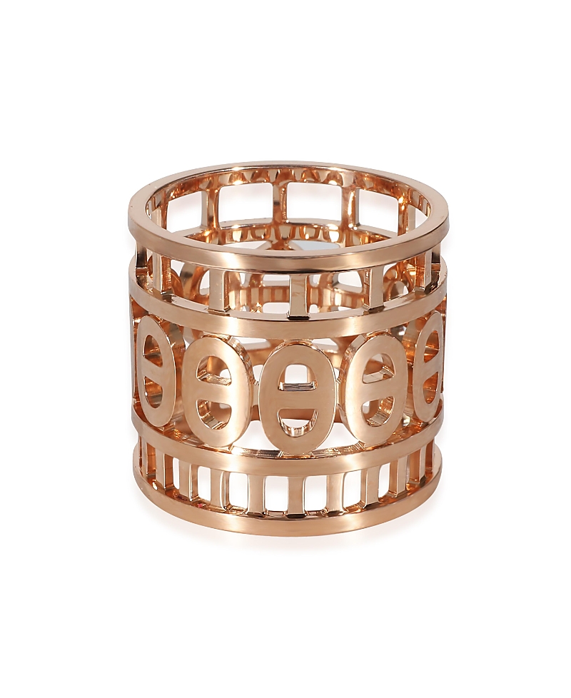 Shop Pre-owned Hermes Hermes Chaine D'ancre 18k Rose Gold Ring