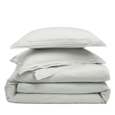 Tipped Double Flange Percale Bedding Collection - Exclusive