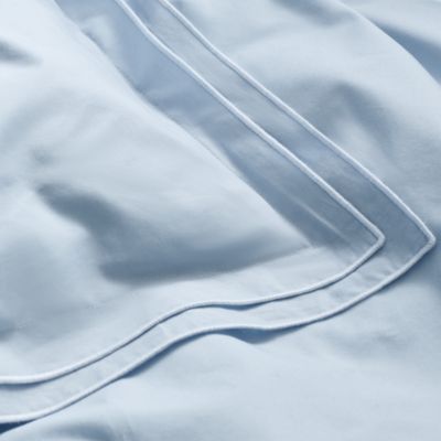 Tipped Double Flange Percale Bedding Collection - Exclusive