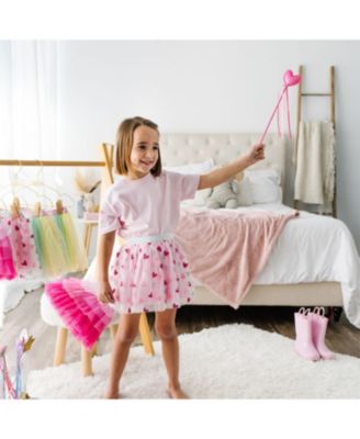  Glitter Heart Valentine's Day Tutu Skirt - Big Kid