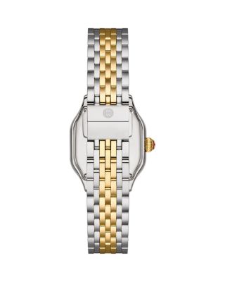 Meggie Two Tone 18K Gold Plated Diamond Dial Watch Gift Set
