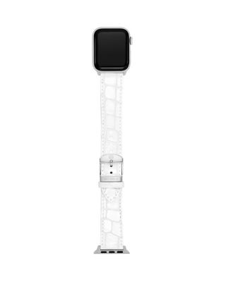 White Leather Bracelet Band for Apple Watch&reg;, 38-49mm