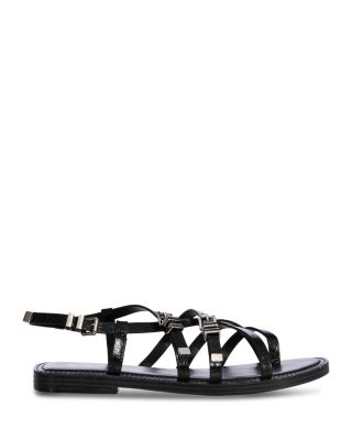 Darrington Snake Embossed Flat Sandals