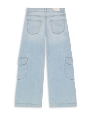 Girls' Nini Wide Leg Jeans in Poolside Cargo - Big Kid