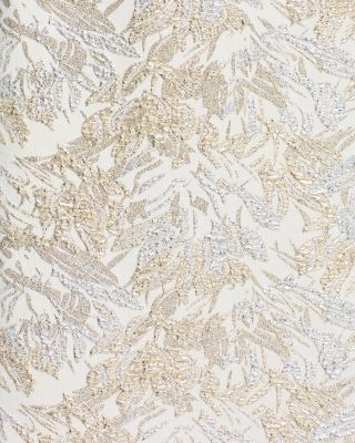 Metallic Jacquard Off-the-Shoulder Dress