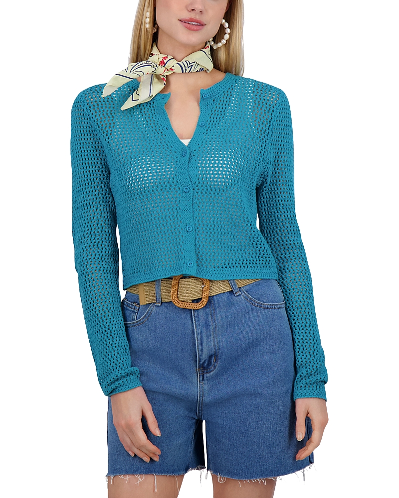 Point Wide Knit Cardigan
