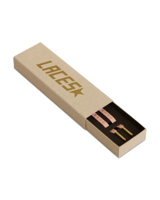 Unisex Pink & Gold Tone Sneaker Lace Kit