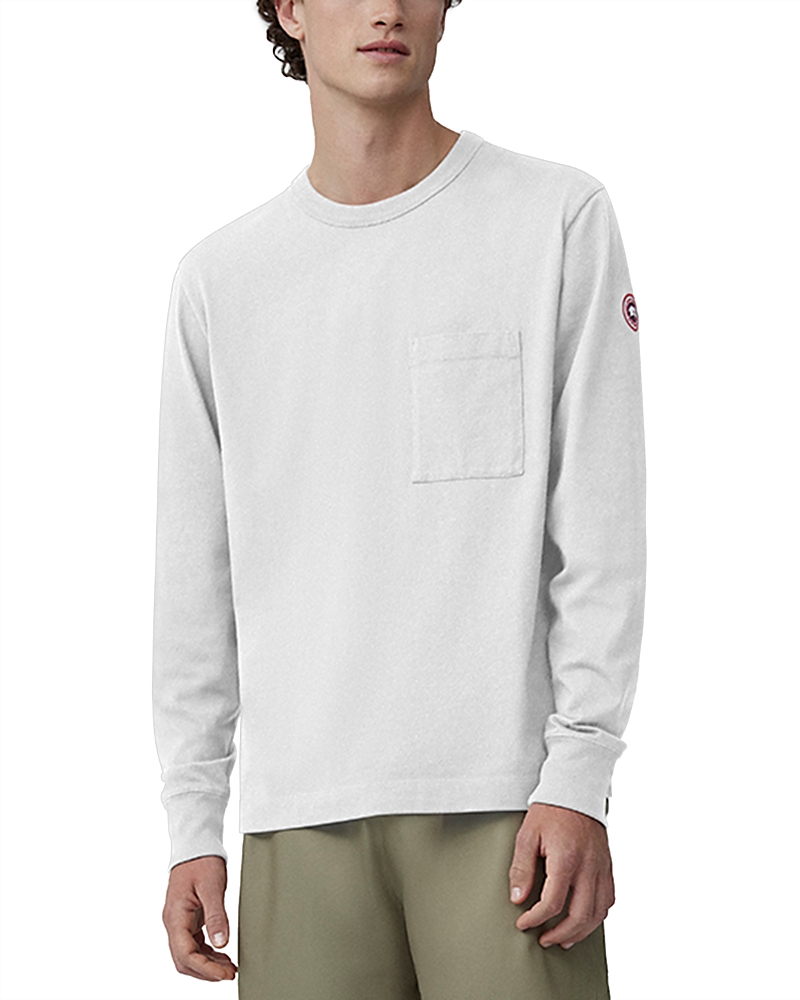 Canada Goose Gladstone Long Sleeve Tee In White