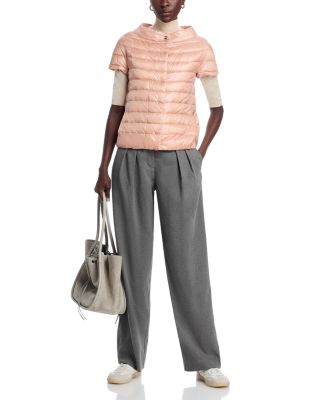 Iconico Greta Cap Sleeve Puffer Coat